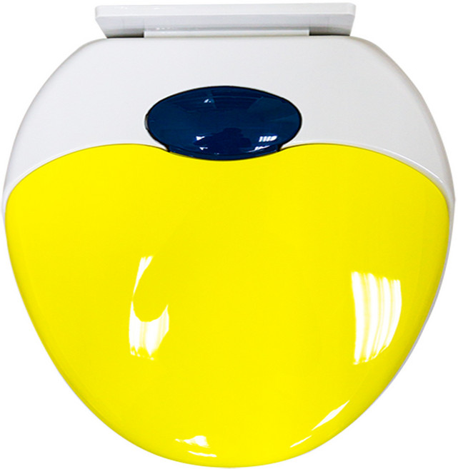 TH4 高級緩降子母馬桶蓋 靜音緩降 親子適用 色彩鮮明, 黃色, 1個