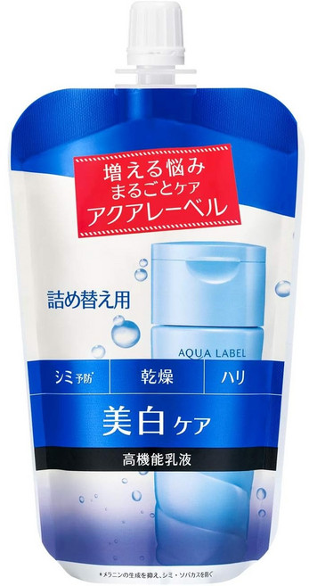 아쿠아라벨 브라이트닝 케어 밀크 로션 리필용 117ml, 1개