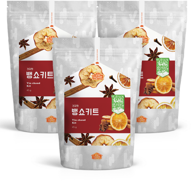 건강한우리집 건강한 뱅쇼키트, 3개, 45g