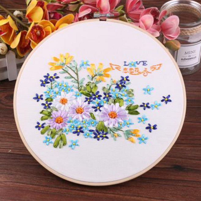 프랑스자수 DIY 패키지, (F25) 프랑스자수_봄꽃향기, 1개
