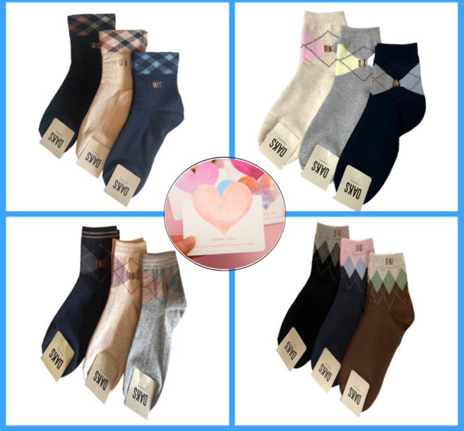 백화점정품 닥스 여성 양말 3족세트 선물패키지