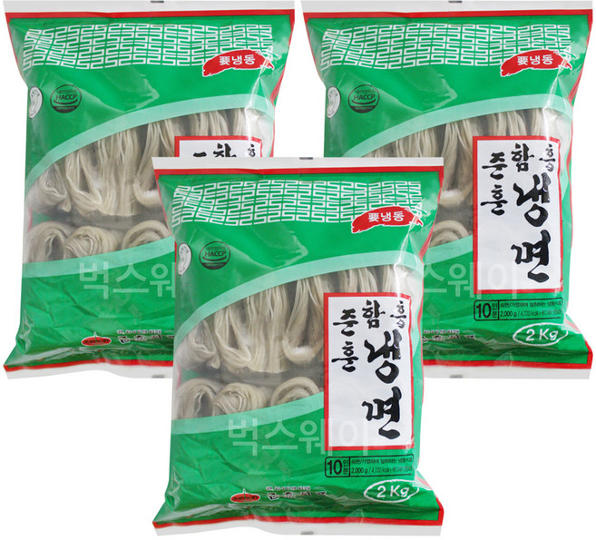 벅스웨이 준훈 함흥냉면 2kg, 3개