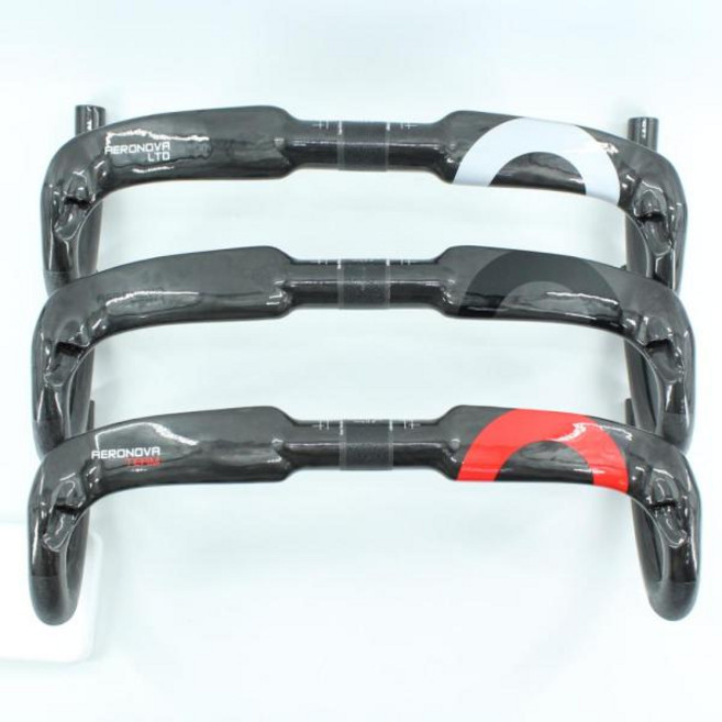 자전거 카본 에어로 드롭바 핸들바 언노운 픽시 핸들 로드롭바 로드 바이크 탄소 드롭 바 유광 매트 UD 3K 구부러진 신제품, 10) Black 400mm matt, 1개