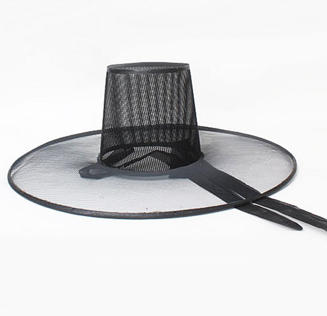 전통 선비 양반 갓 저승사자 소품 43cm, 1개, 블랙