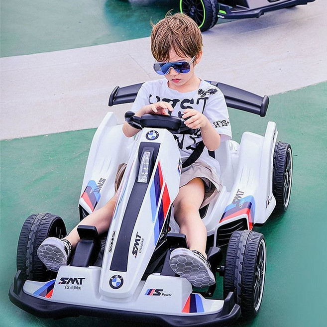 1인용 전기차 전기카트 경주 고카트프로 전동웨건 나인봇, A. 듀얼 드라이브, D. 화이트 리모컨