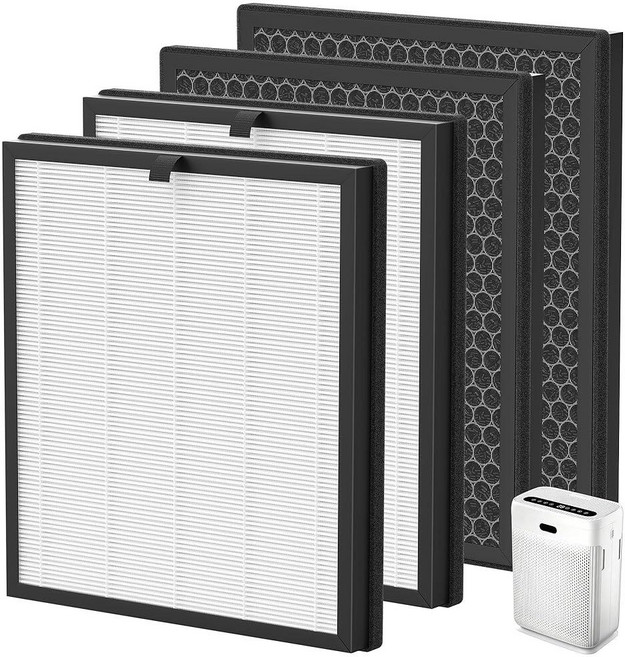 K06 Replacement Filter Compatible with HEARBOBO Air Purifier 4 Pack, K06 Replacement Filter Compati