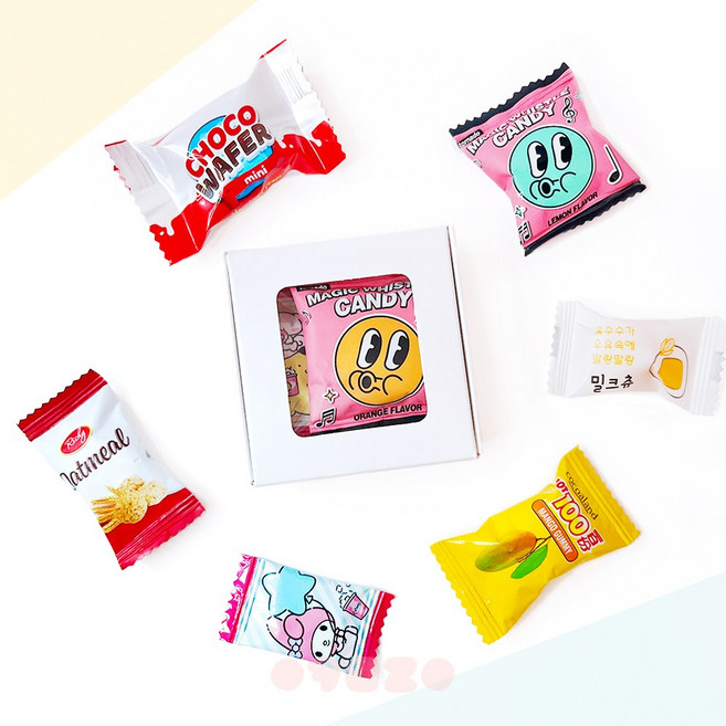 단체 간식 선물 / 1500 OPP 구디백, 디자인1 (맛있게 먹어), 1세트