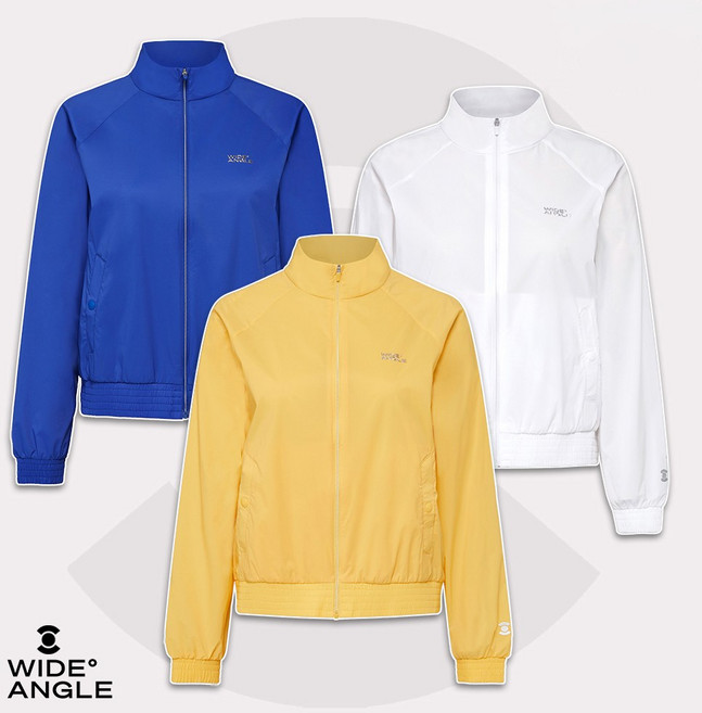 와이드앵글 여성 골프웨어 여자 골프 방풍 집업 에센셜 경량 바람막이 점퍼 WWM25191