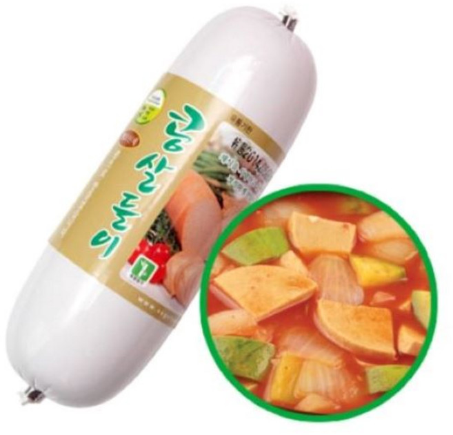 고기대용식 식물성단백질 콩으로만든 비건햄 콩살들이 500g (무오신채), 1개