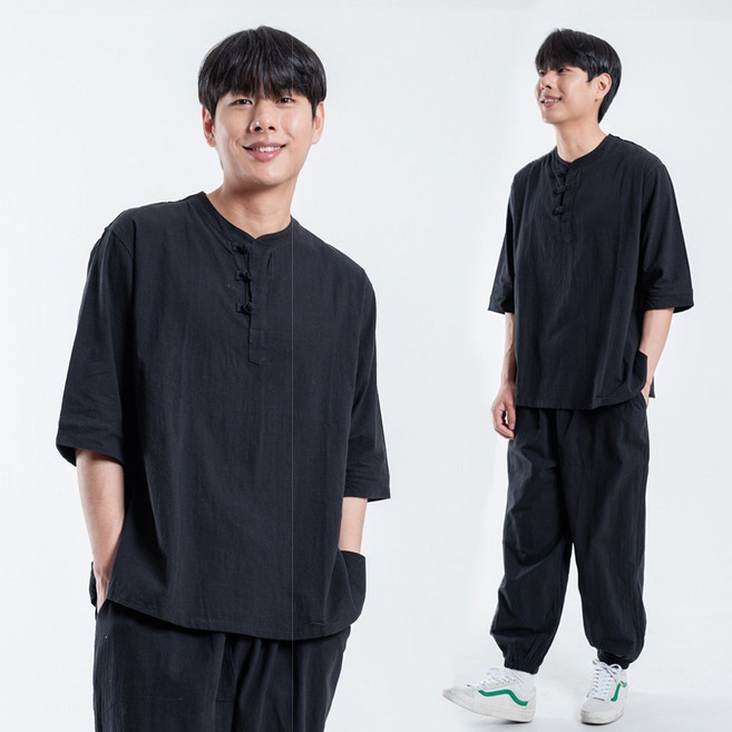 단다니 생활한복 세트 봄 여름 가을 남녀공용 개량한복 법복 절복