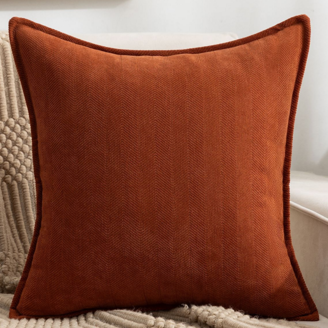 서플라이랩 솔리드 헤링본 쇼파쿠션 국산솜 포함, 옵션7.무드브라운