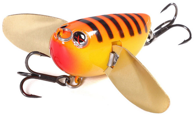 [행운을파는낚시] 꿀벌 탑워터(12.5G) 크롤러 하드베이트 배스 루어, 꿀벌 탑워터-4(12.5g)