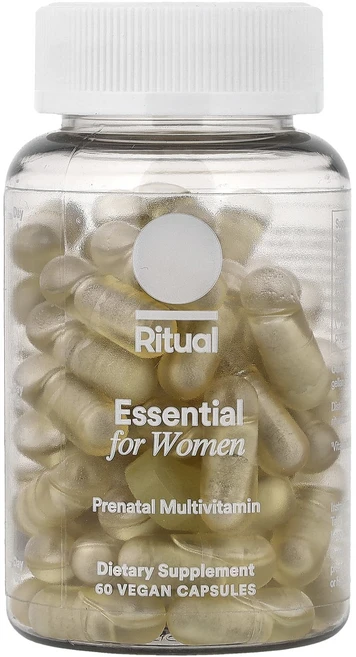 단백질 비타민 철분 마그내슘 칼슘 Ritual 에센셜 포 여성 임산부용 종합비타민 시트러스 베지 캡슐 60정 고루고루섭취해주세요, Ritual에센셜포여성임산부용종합비타민시트러스베지캡슐6, 1개 - 쿠팡