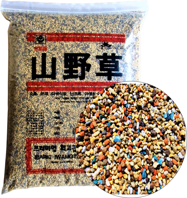 선별 산야초 프리미엄 5리터 (5가지 굵기 사이즈 중 선택) 야생화 다육식물, 세립(SS), 1개, 5L