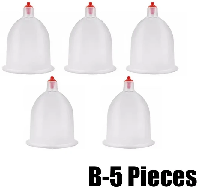 5-50개 일회용 부항컵 마사지 건강 관리 가정용 플라스틱 진공 흡입 뷰티 스파 휴대용 마사지기, 01 B