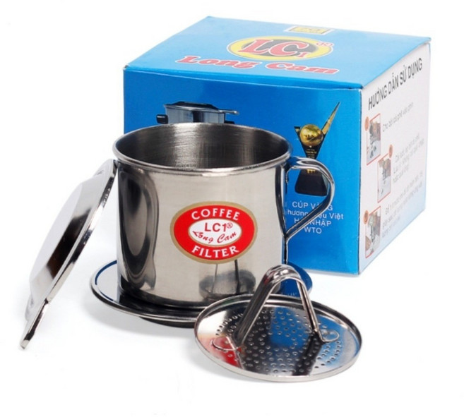 베트남 커피 필터 핀커피 PHIN CA PHE LC1 LONG CAM 핀까페 핸드드립퍼, 1개