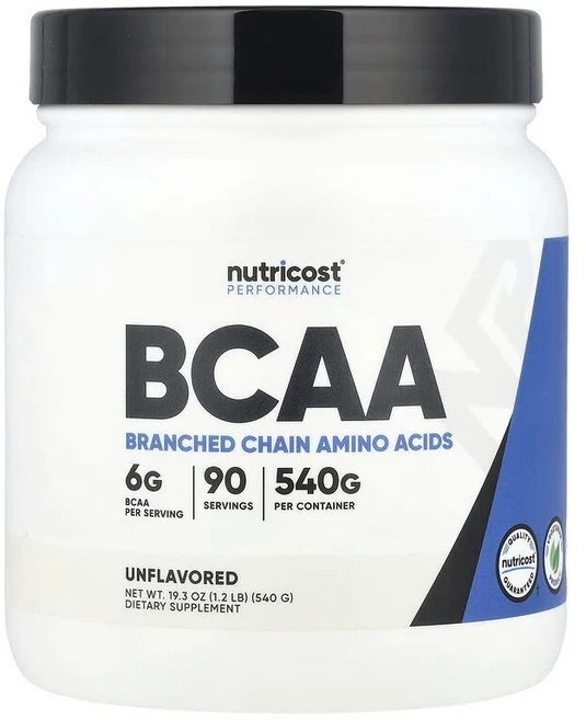 뉴트리코스트 운동 능력 BCAA 무맛 540g(1.2lb) NCS-67914, 540g, 1개 - 쿠팡