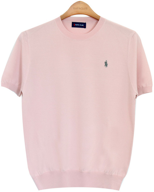 라파클럽 남성 여름 소프트 라운드 반팔 니트 티셔츠