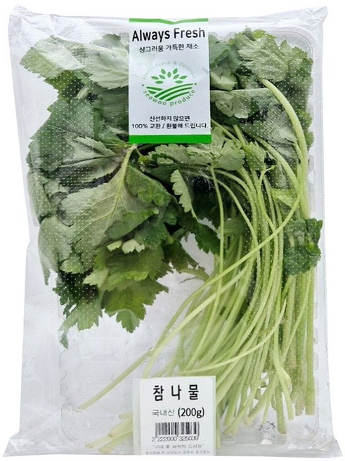 국내산 참나물, 200g, 1개