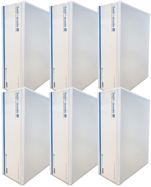 사다리바인더(3공/A4/백색), 6개, 10cm