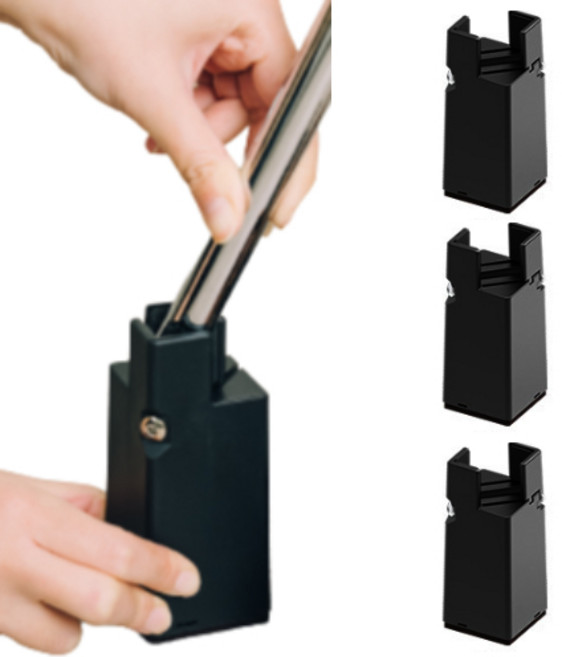 곽씨네슈퍼 가구 다리 너비 조절 높이조절발 10cm 사각 4개입, 블랙, 4개