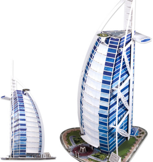 3D 입체퍼즐 [건축물] 두바이 천상의 호텔 버즈 알 아랍 /스콜라스 /뜯어만드는 세상, 단품, 단품, 1개
