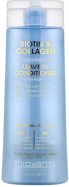 지오바니 비오틴 및 콜라겐 강화 리브-인 컨디셔너 250ml(8.5fl oz) GIO-18916