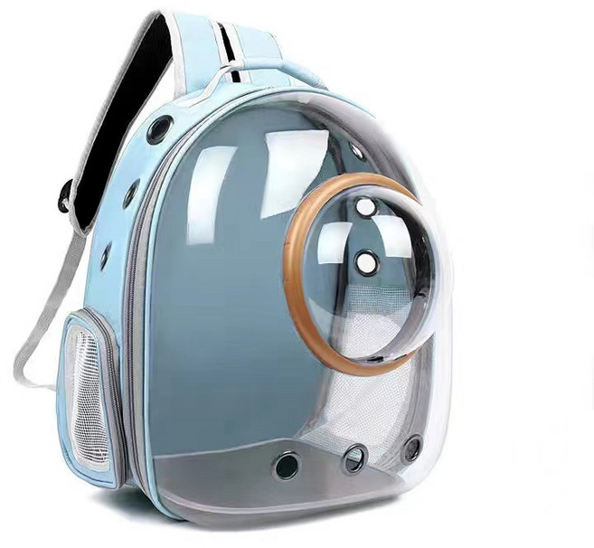 MOSAIRATION 가정용 반려동물 휴대용 고양이 강아지 야외 간편한 이동식 배낭 애완동물가방, 1개, 라이트 블루
