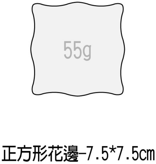 RAYRAYGO 【水晶印章】7款 印章配件 手帳印章 矽膠印章 透明印章 拼貼印章 印章手柄, 1個, 正方形花邊-7.5*7.5cm