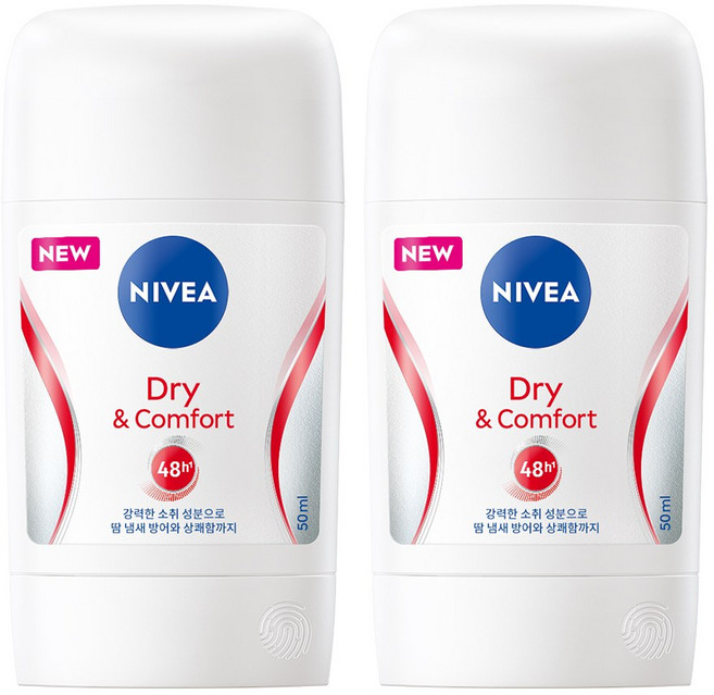 니베아 데오드란트 스틱 드라이 콤포트 50ml x 2입, 2개