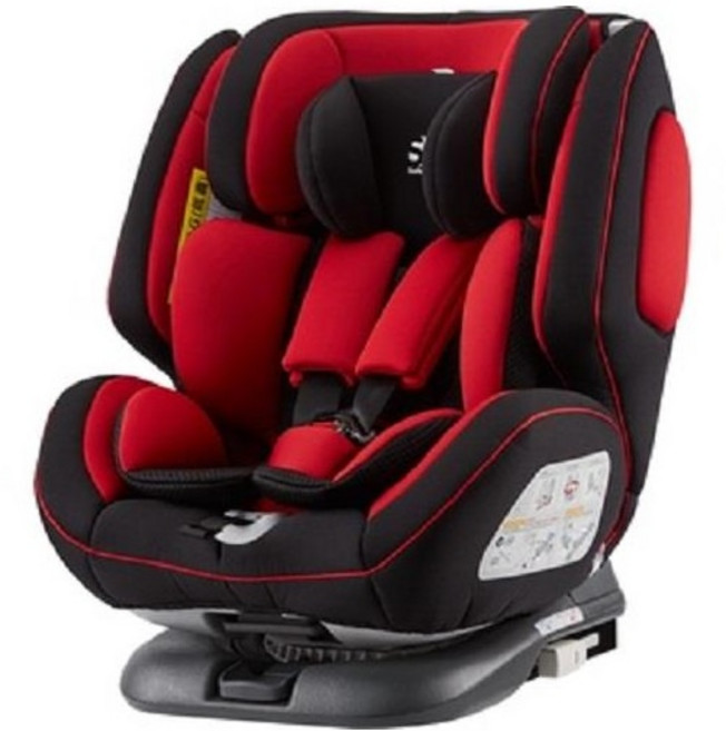 SafetyBaby 適德寶 0-12歲旋轉汽座 isofix/安全帶兩用款 通風型嬰兒汽車座椅-嬰兒安全汽座, 賽車紅