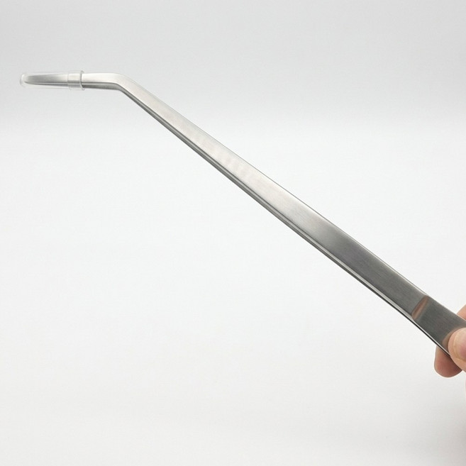 수초 핀셋 수족스테인레스 곡선형 38cm, 1개