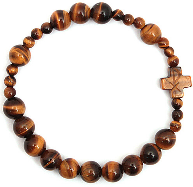 베이직호안석 8mm 1단묵주 팔찌 천주교 성물, 1개