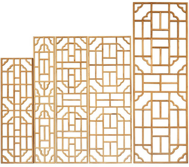 전통 창살 한옥 문살 고전 창문 인테리어 사각 창호문, 80x30
