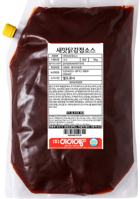 아이엠소스 새맛닭강정소스 전문점용 대용량, 5kg, 2개