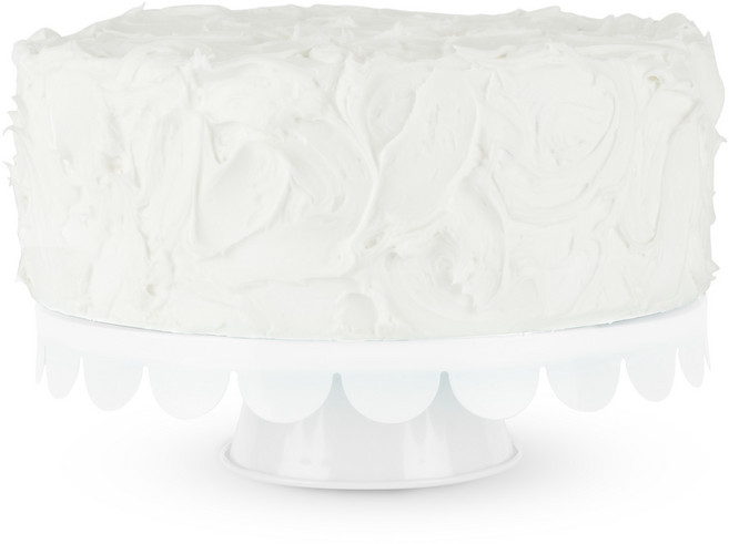 Cakewalk 갤버나이즈드 메탈 케이크 스탠드, White, 1개