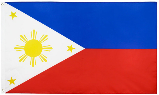 필리핀국기 동남아시아 동남아 국기 Philippines flag 세계국기, 150x90cm, 1개, 혼합색상