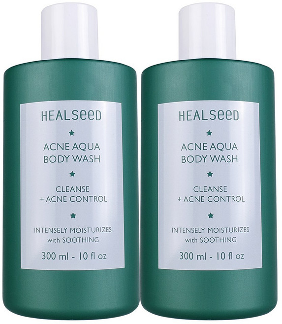(모든피부사용) 등드름 바디워시 힐시드 아크네 아쿠아 바디워시 300 ml (민감성+저자극 임상), 2개, 300ml