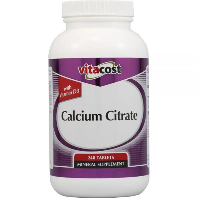 Vitacost Calcium Citrate with Vitamin D3-1000 mg per Serving - 240 Tablets - 쿠팡