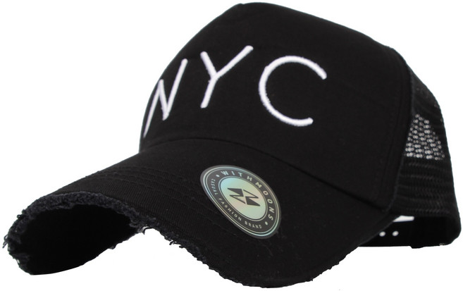 두두픽스 보씨엘 NYC 빈티지 매쉬캡 야구모자 KRM1154