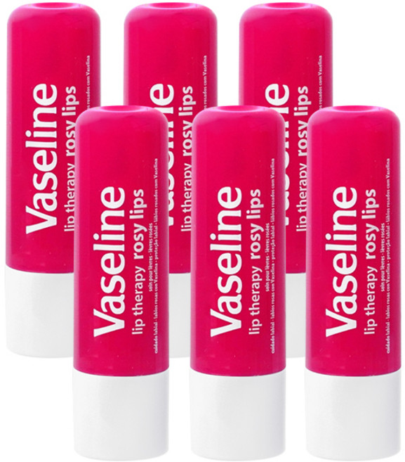바세린 립테라피 스틱 4.8 g, 로즈, 4.8g, 6개