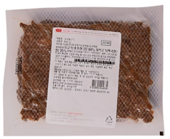 에쓰푸드 뉴소불고기 500g 냉동 덮밥 볶음 김밥용 불고기, 1개