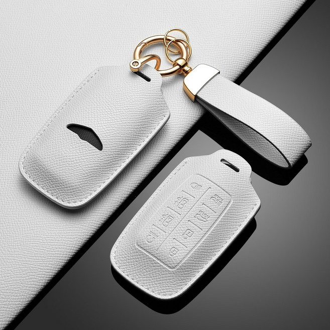 카로카 제네시스 호환 가죽 키케이스 G70 G80 G90 GV70 GV80, G-3, 베이지