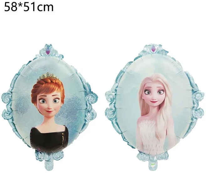 겨울왕국 파티 알루미늄 호일 풍선 장식 82cm 엘사 안나 올라프 어린이 및 용품, 01 as picture, 04 올리브