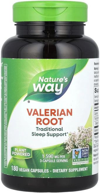 몸관리하세요 겨울입니다 Nature's Way 발레리안 뿌리 1590mg 베지 캡슐 180정(캡슐 1정당 530mg) 특별관리진행, NaturesWay발레리안뿌리1590mg베지캡슐180정, 1개 - 쿠팡