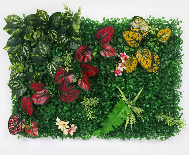 40*60CM 인조 잔디 식물 꽃 등나무 패널 울타리 벽, 16 picture color