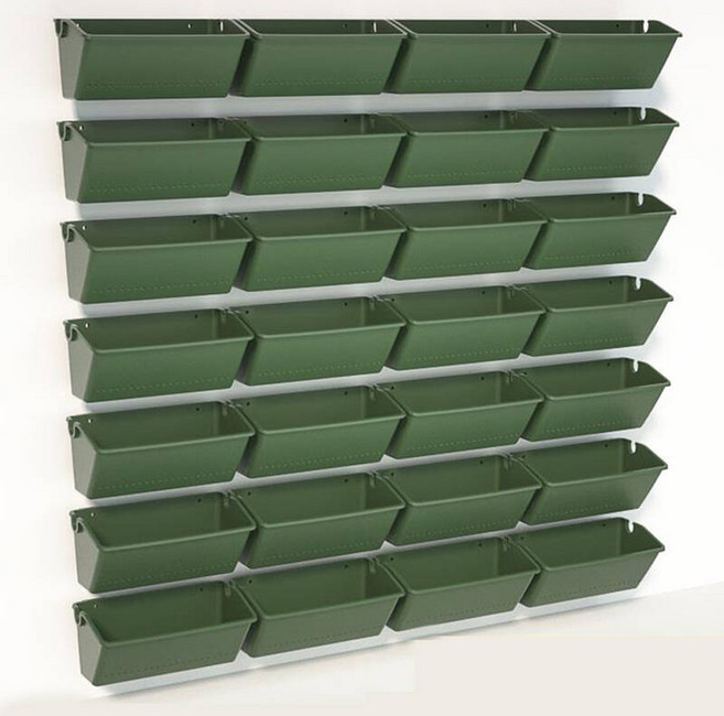 정원 야외 식물 녹색 컨테이너 수직 화분 벽걸이, 1개