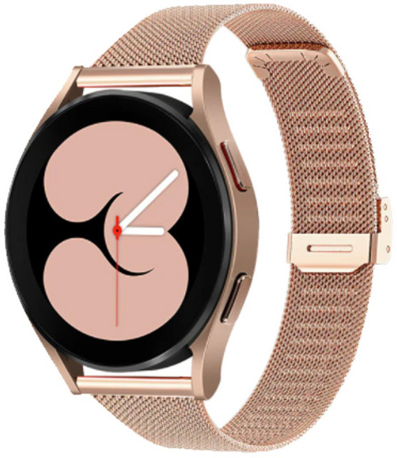 스토리링크 갤럭시 워치7 6 5 4 40mm 44mm 프로 45mm 클래식 43mm 47mm호환 스트랩 시계줄 가죽 메탈 밀레니즈루프 스포츠루프, 05.밀레니즈 슬림 버클_로즈골드, 1개