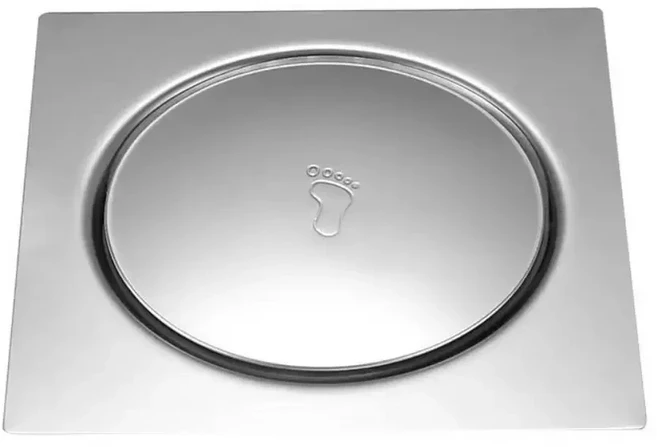 탈착식 사각 샤워 드레인 프레스 타입 녹 방지 바닥 헤어 캐처 냄새 방지 타일 삽입 욕실 헤어 채반 화장실, 04 Silver-15x15cm-, Silver 15x15cm