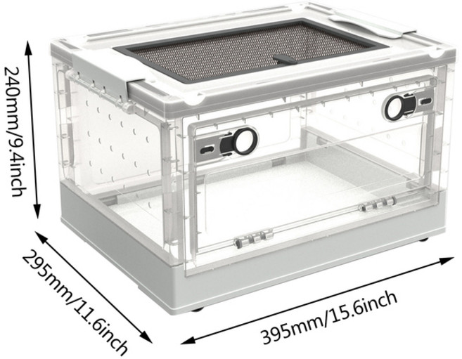 도마뱀부화기 투명 휴대용 소형 동물 사육 상자 부화 도마뱀 타란툴라 거미 개구리용 미니 애완 집, [03] 도마뱀부화기 as  shows, 1개